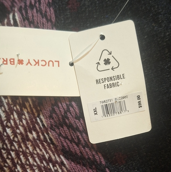 Lucky Brand Women’s Fair Isle Crewneck Sweater – Black Combo, XX-Large - Picture 8 of 8